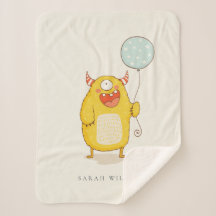 キュートアクアイエローリトルハッピーモンスターカスタム