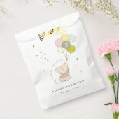 キュートアクア赤面ベアバルーンエイジ誕生日 フェイバーバッグ (封をした状態)