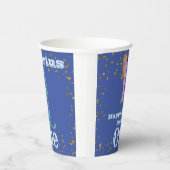 キュートアクエリアスファースト誕生日&金ゴールド紙吹雪 紙コップ (右)