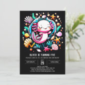 キュートアクソロテルシーシェル誕生日 招待状 (スタンド正面)