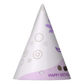 キュートアクソロテルパープルボバティー子供の誕生日 パーティーハット (左)