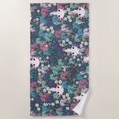 キュートアクソロトルビーチタオル ビーチタオル (正面)