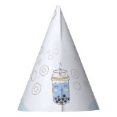 キュートアクソロトルブルーボバティーボーイズ誕生日 パーティーハット (裏面)