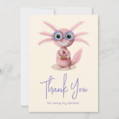 キュートアクソロトル先生 サンキューカード (正面)