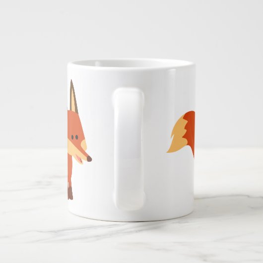 キュートアストゥートカートマンガキツネジャンボマグ ジャンボコーヒーマグカップ (裏面)