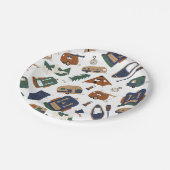 キュートアドベンチャードードルパターン紙プレート ペーパープレート (アングル)