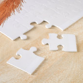 キュートアニマルキツネハッピンパーソナライズされた子供の誕生日 ジグソーパズル (側面)