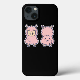 キュートアニメアルパカマンガかわいいラマ iPhone 13ケース