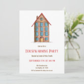 キュートアパートメント建物ニューホーム引っ越し祝いパーティー 招待状 (スタンド正面)