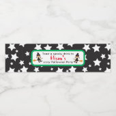 キュートアフリカンアメリカン魔女ハローウィンパーティ ペットボトルラベル (シングルラベル)