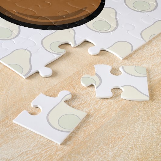 キュートアボカドシードカートゥーン引用文ことわざ ジグソーパズル (側面)