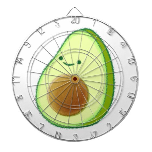 キュートアボカドスケッチ ダーツボード (正面)