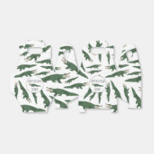 キュートアリゲーターワニ模様名前をカスタムする フェイバーボックス (折り畳みなし)