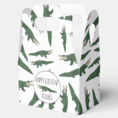 キュートアリゲーターワニ模様名前をカスタムする フェイバーボックス (オープン)