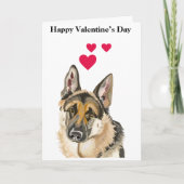 キュートアルザティアンドッグポートレートバレンタイン シーズンカード (正面)