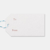 キュートアルパカクリスマスホリデーギフトラベル ギフトタグ (裏面横)