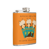 キュートアルパカスロッキングゲーテ&ティール（緑がかった色）セラペ フラスク (右)