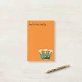 キュートアルパカスロッキングゲーテ&ティール(緑がかった色)セラペ ポストイット (デスク上)