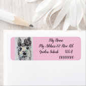 キュートアルパカララマアニマル差出人住所ラベル ラベル (インサイチュ)