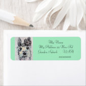 キュートアルパカララマアニマル差出人住所ラベル ラベル (インサイチュ)