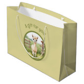 キュートアルパカ抱き枕 ラージペーパーバッグ (裏面アングル)