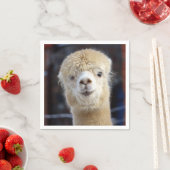 キュートアルパカ顔 スタンダードカクテルナプキン (インサイチュ)