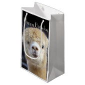 キュートアルパカ顔 スモールペーパーバッグ (正面アングル)