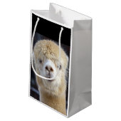 キュートアルパカ顔 スモールペーパーバッグ (裏面アングル)