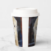 キュートアルパカ顔 紙コップ (左)