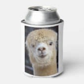 キュートアルパカ顔 缶クーラー (缶正面)