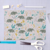 キュートアルマジロティッシュペーパー 薄葉紙 (クラフト)