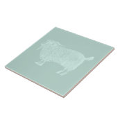 キュートアンゴラゴートカスタムカラー タイル (側面)