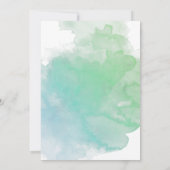 キュートアンダーザシーウォーター色誕生日招待状 招待状 (裏面)