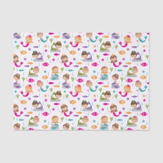 キュートアンダーザシーマーメイドティッシュペーパー 薄葉紙 (正面)