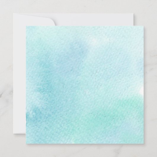 キュートアンダーザシーマーメイド誕生日招待状 招待状 (裏面)