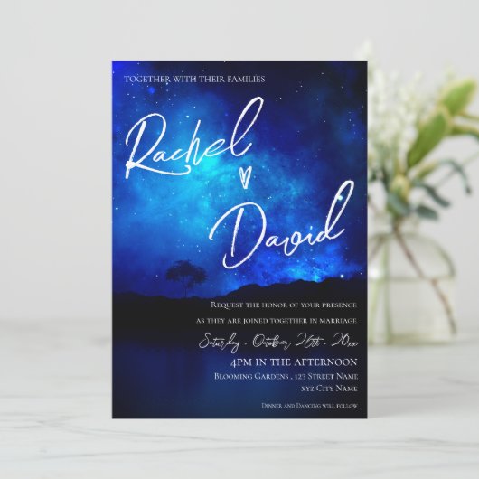 キュートアンダーザスターズナイトスカイタイポグラフィ結婚ズ (スタンド正面)