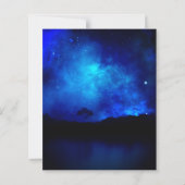 キュートアンダーザスターズナイトスカイ結婚式招待状 (裏面)