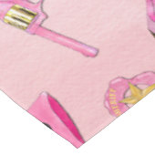 キュートアートピガーリーンクティール（緑がかった色）女性のカーボーイ水彩 テーブルクロス (アングル)