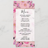 キュートアートピガーリーンクティール（緑がかった色）女性のカーボーイ水彩 メニュー (正面/裏面)