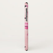 キュートアートピガーリーンクティール(緑がかった色)女性のカーボーイ水彩 Case-Mate iPhoneケース (裏面/左)