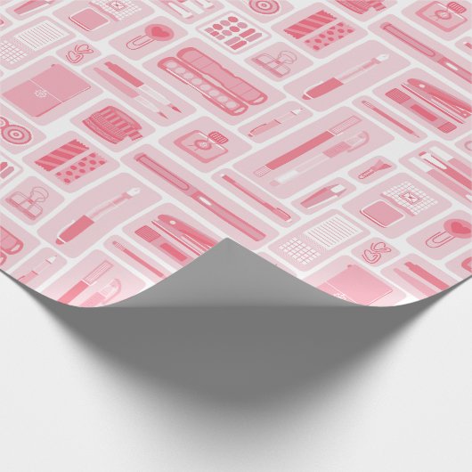 キュートアート用品ピンク柄クリエイティブ ラッピングペーパー (角)
