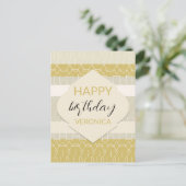 キュートアーバンモダンパステル幾何学模様 ポストカード (スタンド正面)