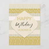 キュートアーバンモダンパステル幾何学模様 ポストカード (正面)