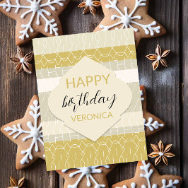 キュートアーバンモダンパステル幾何学模様 ポストカード