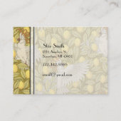 キュートアールヌーボーヴィンテージコカトゥーブティックカード 名刺 (正面)