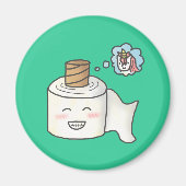 キュートイおもしろいレ紙夢ユニコーン マグネット (正面)