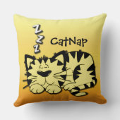 キュートイエローキティキャット昼寝装飾用クッション クッション (裏面)