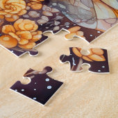 キュートイエローフェアリーファンタジーアート ジグソーパズル (側面)