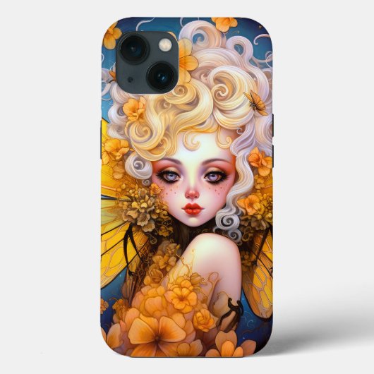 キュートイエローフェアリーファンタジーアート Case-Mate iPhoneケース (裏面)