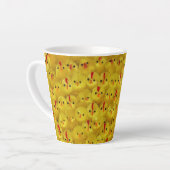 キュートイエローベビーチックスラテマグ カフェラテマグ (左アングル)